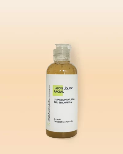 Jabón líquido facial para limpieza diaria