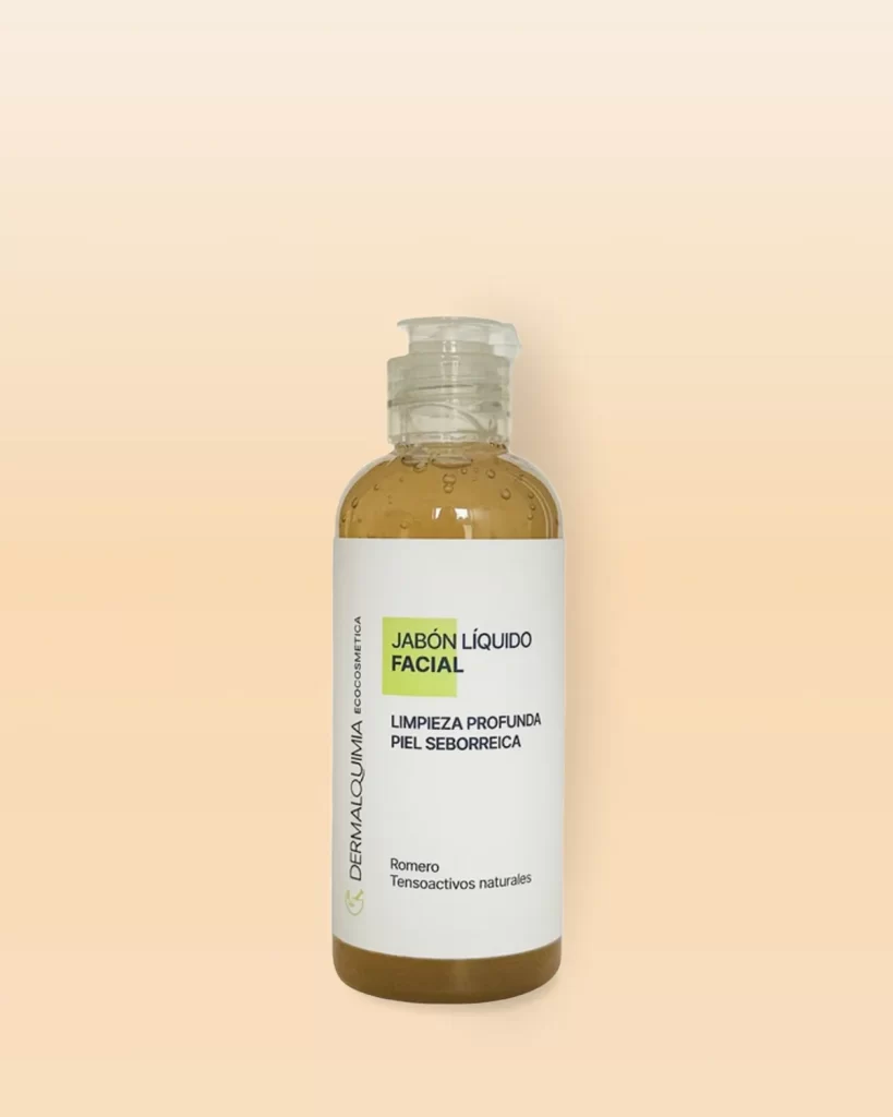Jabón líquido facial para limpieza diaria