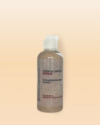 Crema de limpieza exfoliante para el cuidado facial